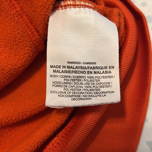 Nike DryFit Hooded Sweatshirt in Orange, Grey and Camo.  Youth XL.  Like new. - Picture 6 of 7